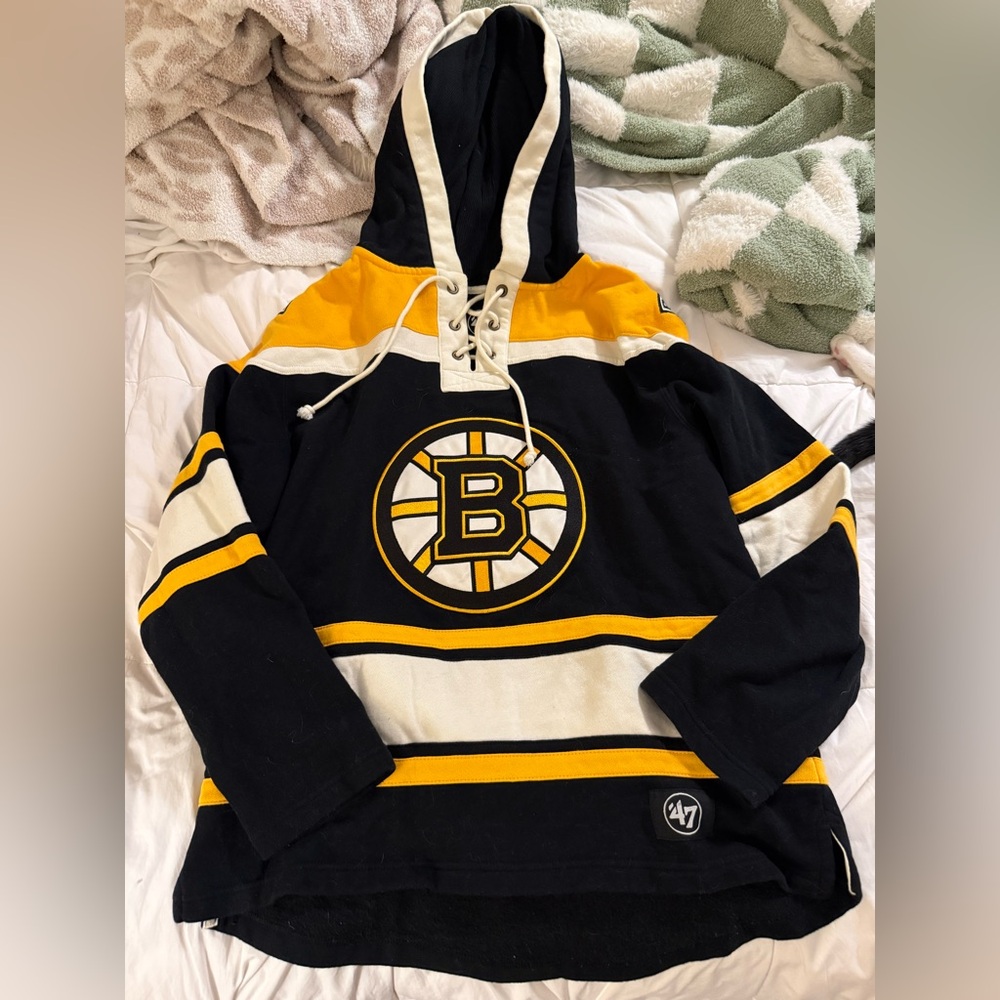 Boston Bruins jersey style sweatshirt